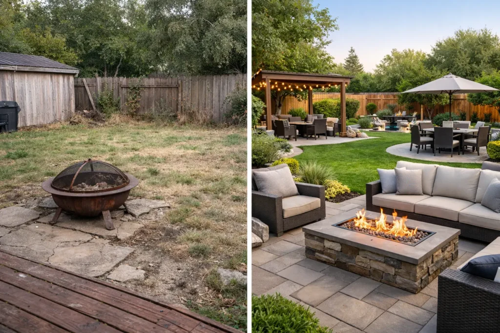 Backyard Makeover Before and After That Lasts