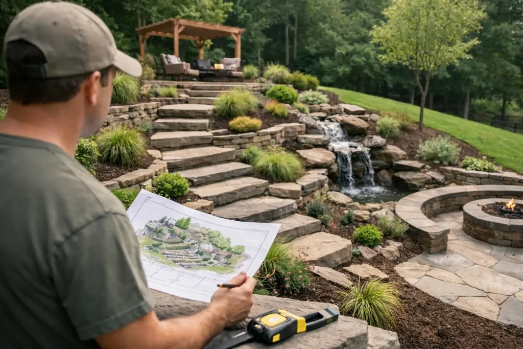 How to Landscape Sloped Yards Without Guesswork