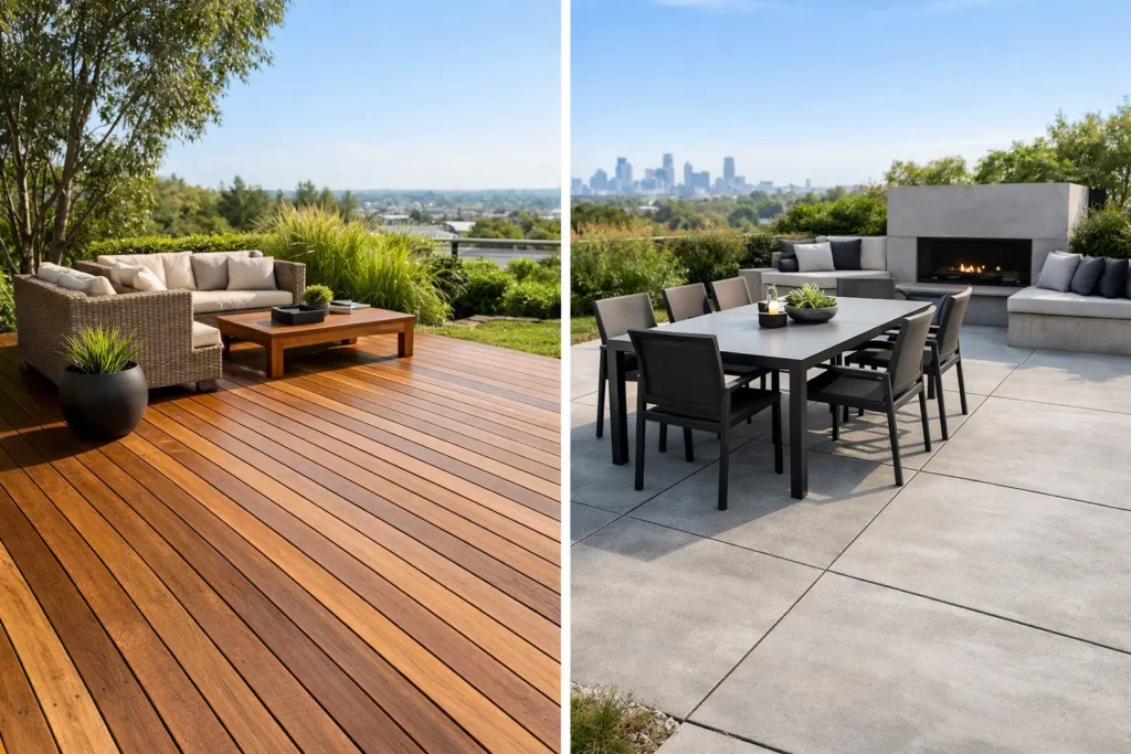 Timber Decking vs Concrete Patio for Melbourne